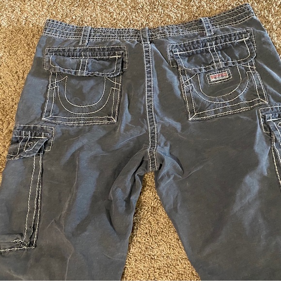 True Religion Men's Cargo Pants - Charcoal - Picture 5 of 9